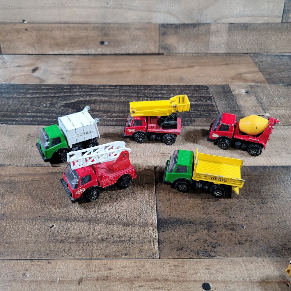 Tonka Mini Service Vehicles set of 5 Vintage Trucks